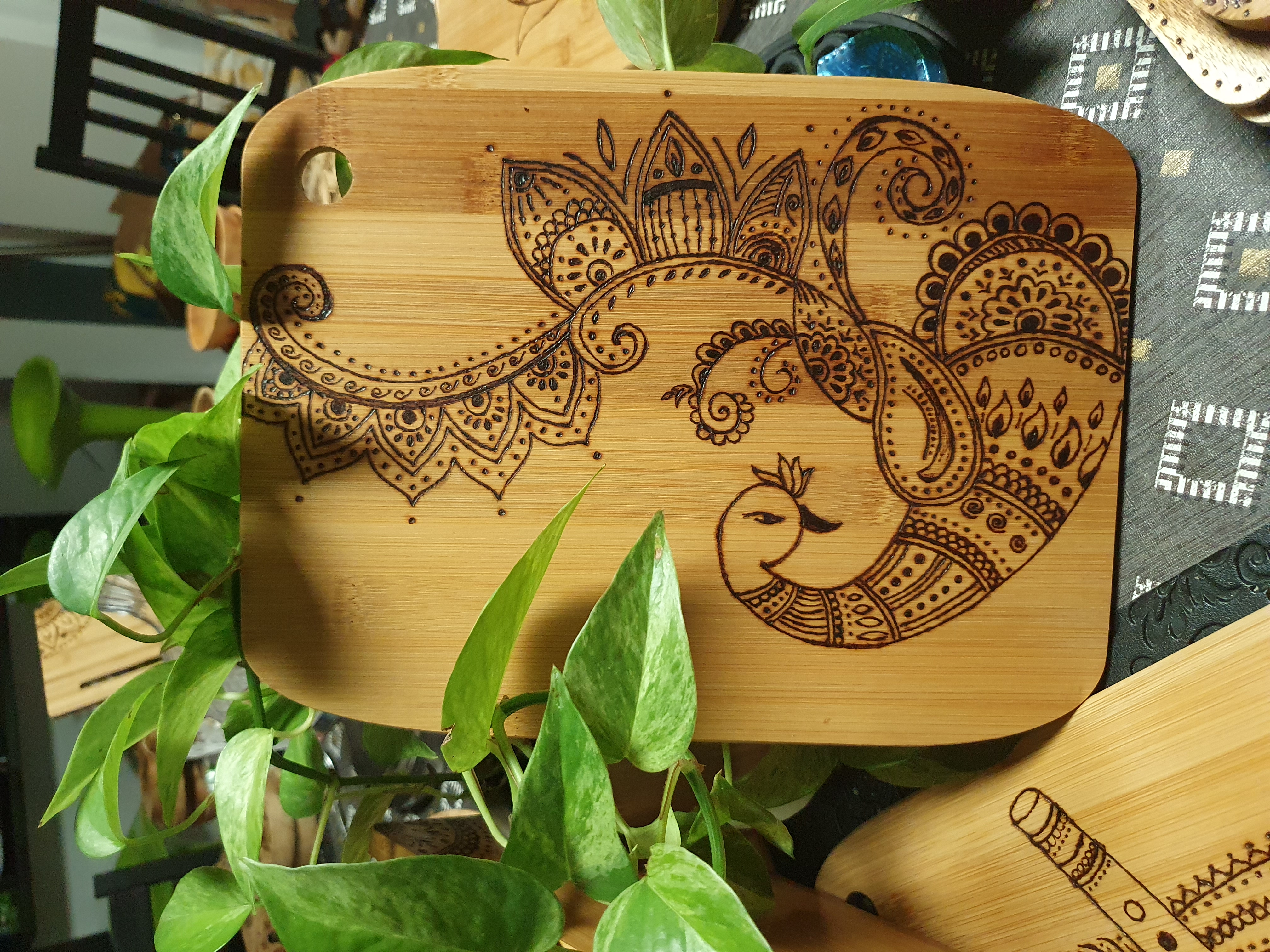 Nilambari's woodburning